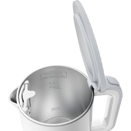 Tefal - Električna kuvala za vodu SENSE 1,5 l 1800 W/230 V bela