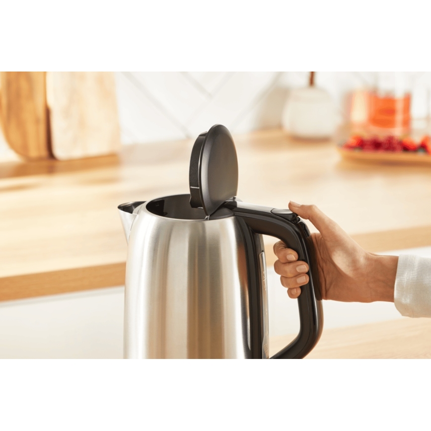 Tefal - Električno kuvalo za vodu SUBITO 1,7l 2400W/230V inox/crna