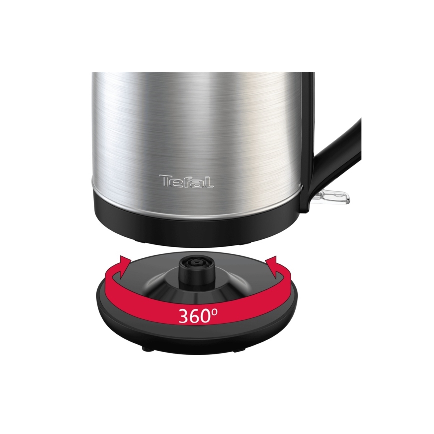 Tefal - Električno kuvalo za vodu SUBITO 1,7l 2400W/230V inox/crna