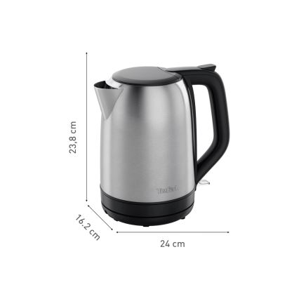 Tefal - Električno kuvalo za vodu SUBITO 1,7l 2400W/230V inox/crna