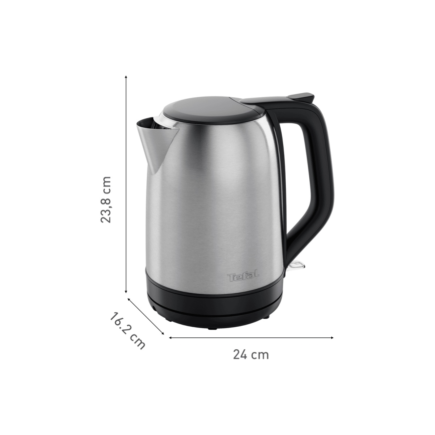 Tefal - Električno kuvalo za vodu SUBITO 1,7l 2400W/230V inox/crna