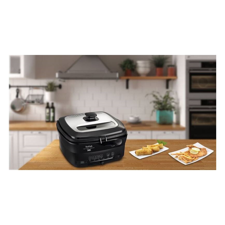Tefal - Friteza 2 l VERSALION DE LUXE 7 u 1 1600W/230V crna