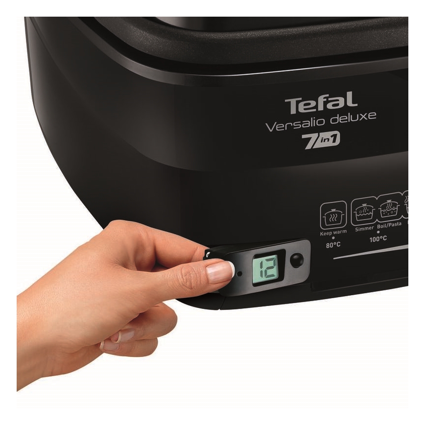 Tefal - Friteza 2 l VERSALION DE LUXE 7 u 1 1600W/230V crna