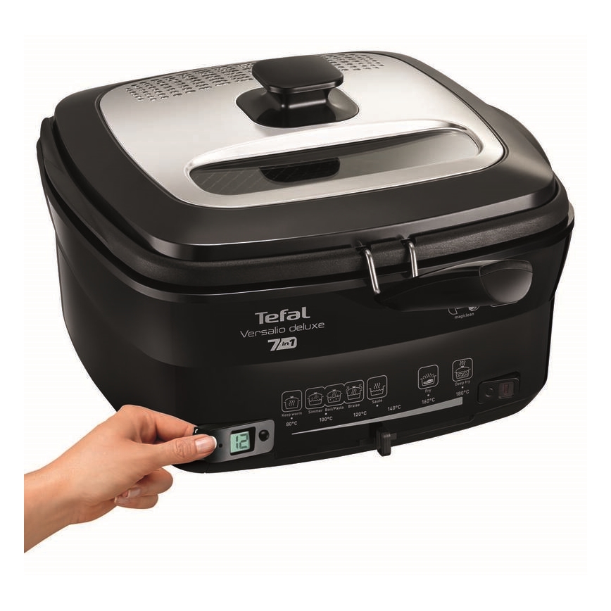 Tefal - Friteza 2 l VERSALION DE LUXE 7 u 1 1600W/230V crna