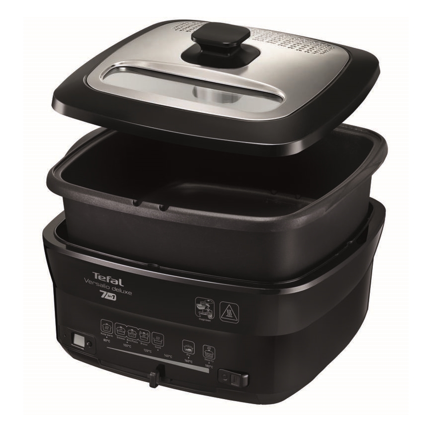 Tefal - Friteza 2 l VERSALION DE LUXE 7 u 1 1600W/230V crna