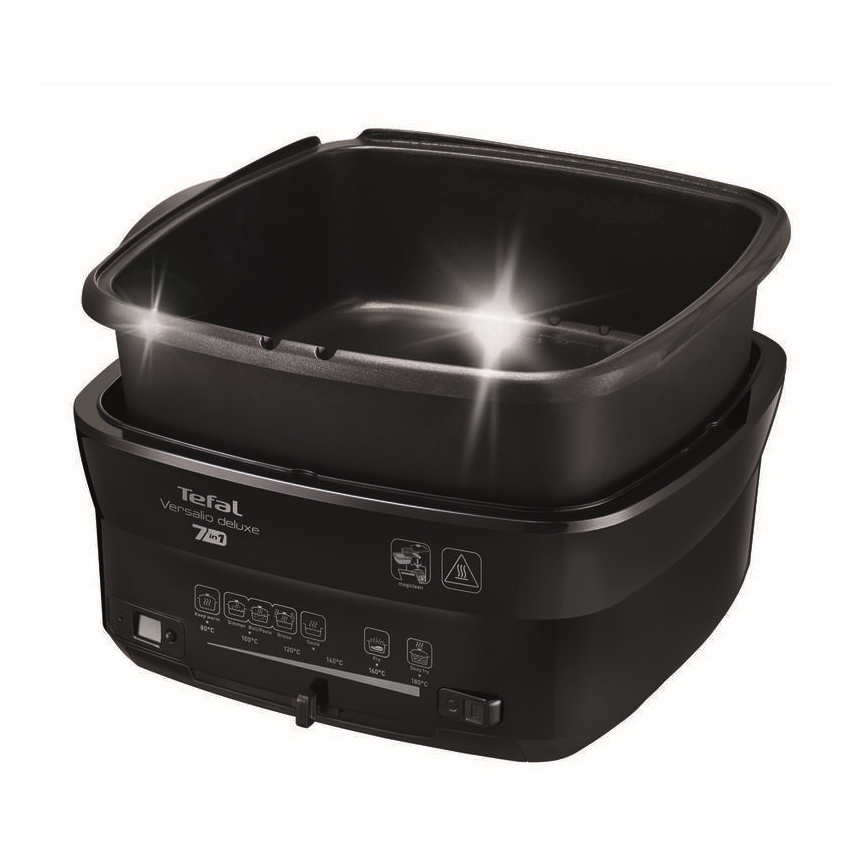 Tefal - Friteza 2 l VERSALION DE LUXE 7 u 1 1600W/230V crna