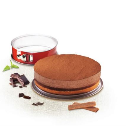 Tefal - kalup za tortu sa odvojivim obručem DELIBAKE 23 cm, crveni