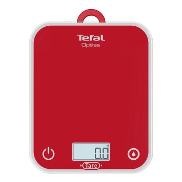 Tefal - Kuhinjska vaga OPTISS 2xAAA crvena