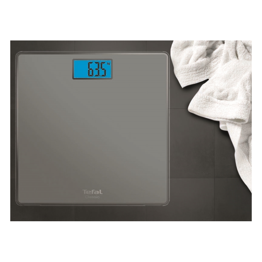 Tefal - Lična vaga CLASSIC 2xAAA siva