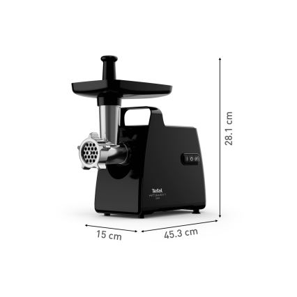 Tefal - Mašina za mlevenje mesa 6u1 2000W/230V crna