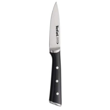 Tefal - Nož za guljenje od nerđajućeg čelika ICE FORCE 9 cm sjajni hrom/crna