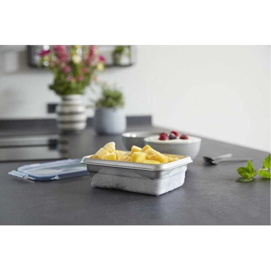 Tefal - Posuda za hranu 0,8 l MSEAL STEEL plava/nerđajući čelik