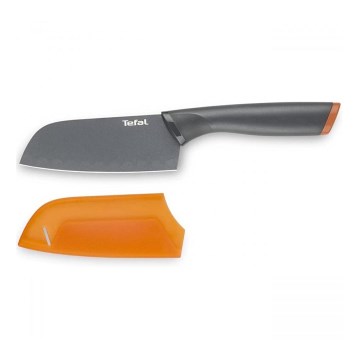 Tefal - Santoku nož od nerđajućeg čelika FRESH KITCHEN 12 cm siva/narandžasta