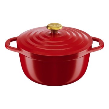 Tefal - Šerpa sa poklopcem 24 cm AIR crvena