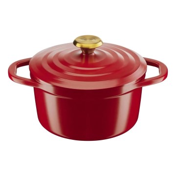 Tefal - Šerpa sa poklopcem AIR 20 cm crvena