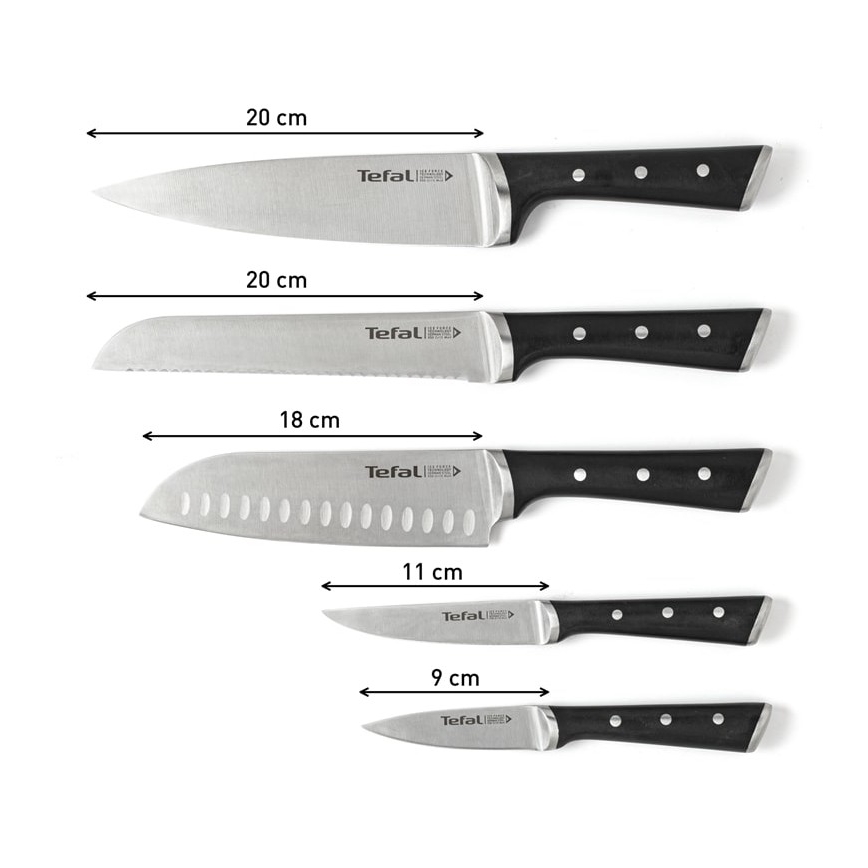Tefal - Set kuhinjskih noževa u stalku ICE FORCE, 6 kom