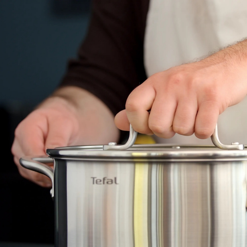 Tefal - Set lonaca 10 kom VIRTUOSO od nerđajućeg čelika