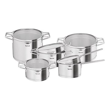 Tefal - Set od 10 šerpi NORDICA od nerđajućeg čelika