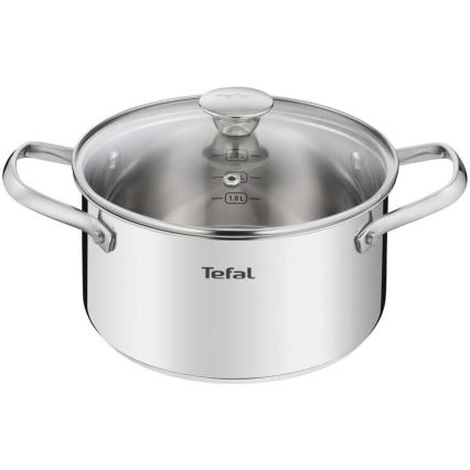Tefal - Set posuđa 10 kom COOK EAT od nerđajućeg čelika