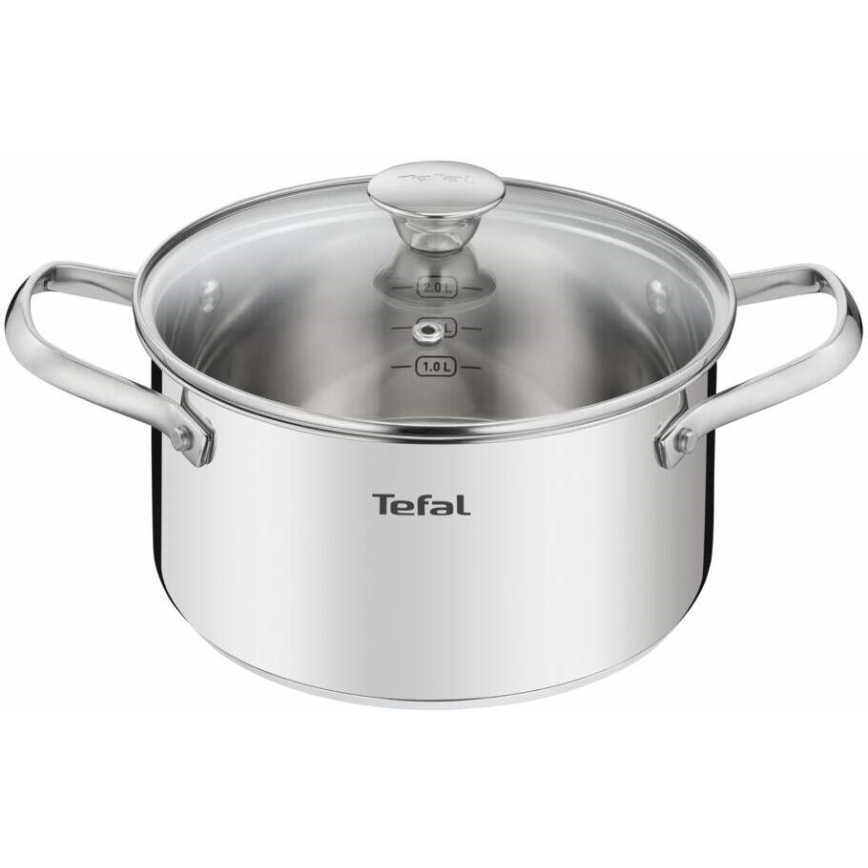 Tefal - Set posuđa 10 kom COOK EAT od nerđajućeg čelika