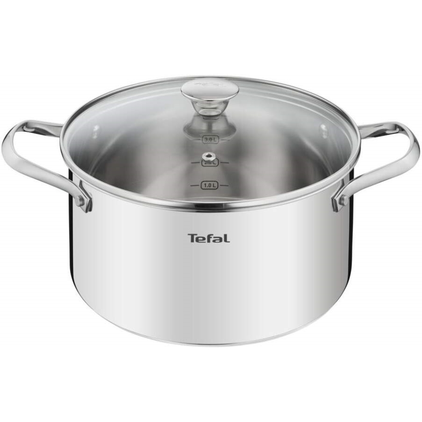 Tefal - Set posuđa 10 kom COOK EAT od nerđajućeg čelika