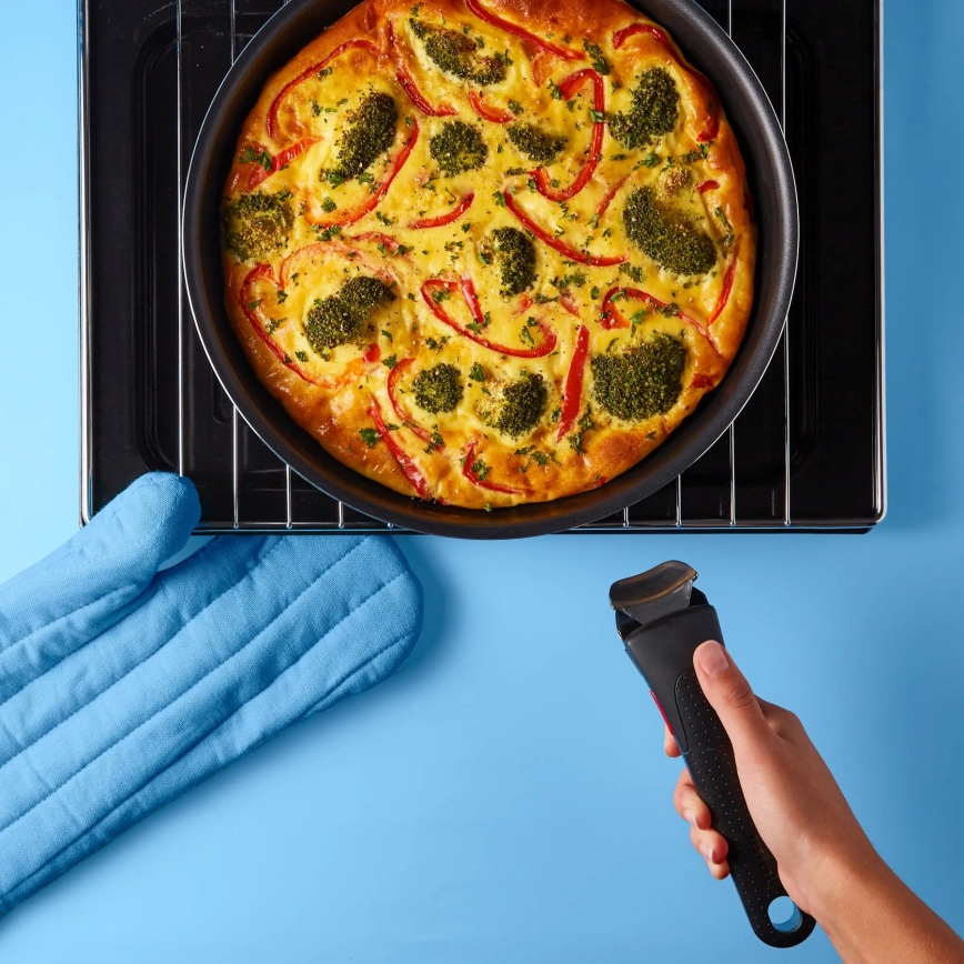 Tefal - Set tiganja 3 kom INGENIO EASY COOK & CLEAN CRNI
