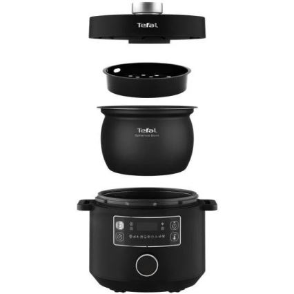 Tefal - Višenamenski električni lonac TURBO CUISINE 4,8 l 1090W/230V crna