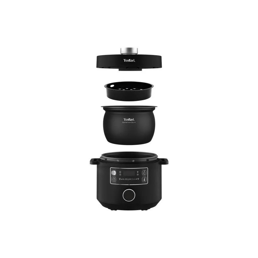 Tefal - Višenamenski električni lonac TURBO CUISINE 4,8 l 1090W/230V crna