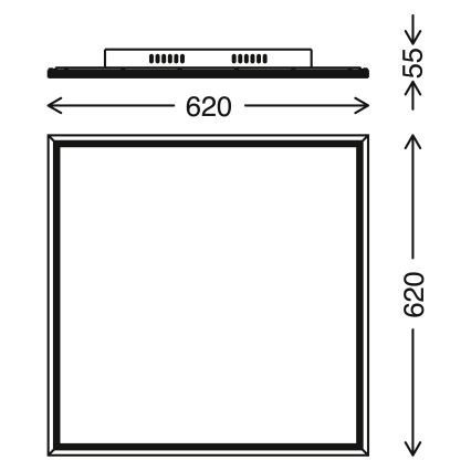 Telefunken 3010-06TF - LED prigušiva panel LED/36W/230V 3000-6000K + daljinski upravljač