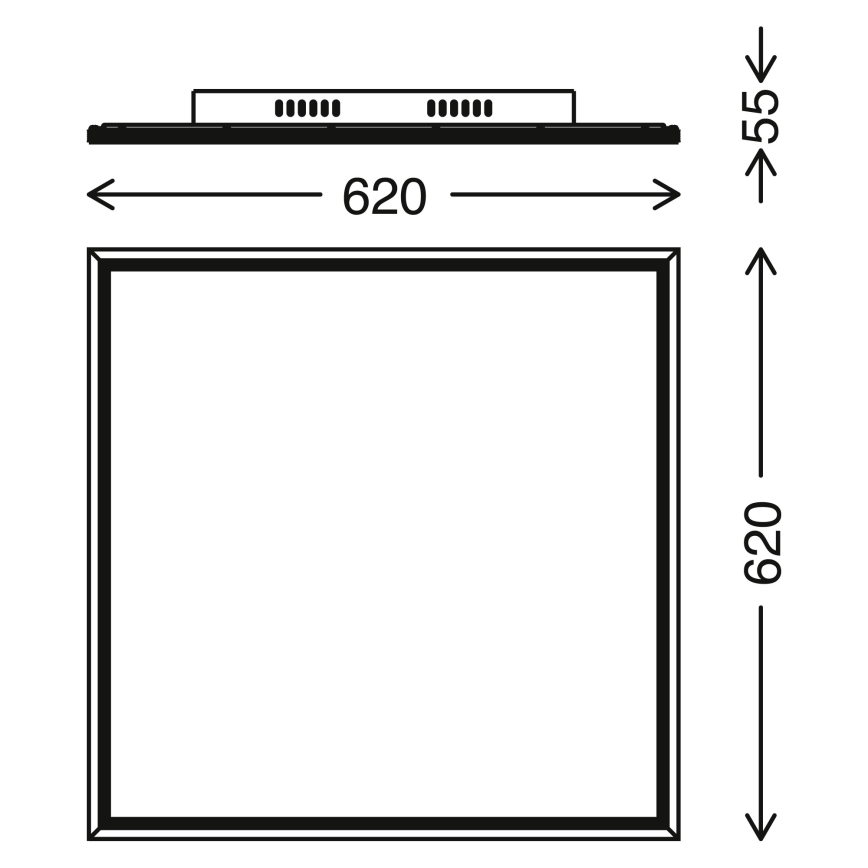 Telefunken 3010-06TF - LED prigušiva panel LED/36W/230V 3000-6000K + daljinski upravljač