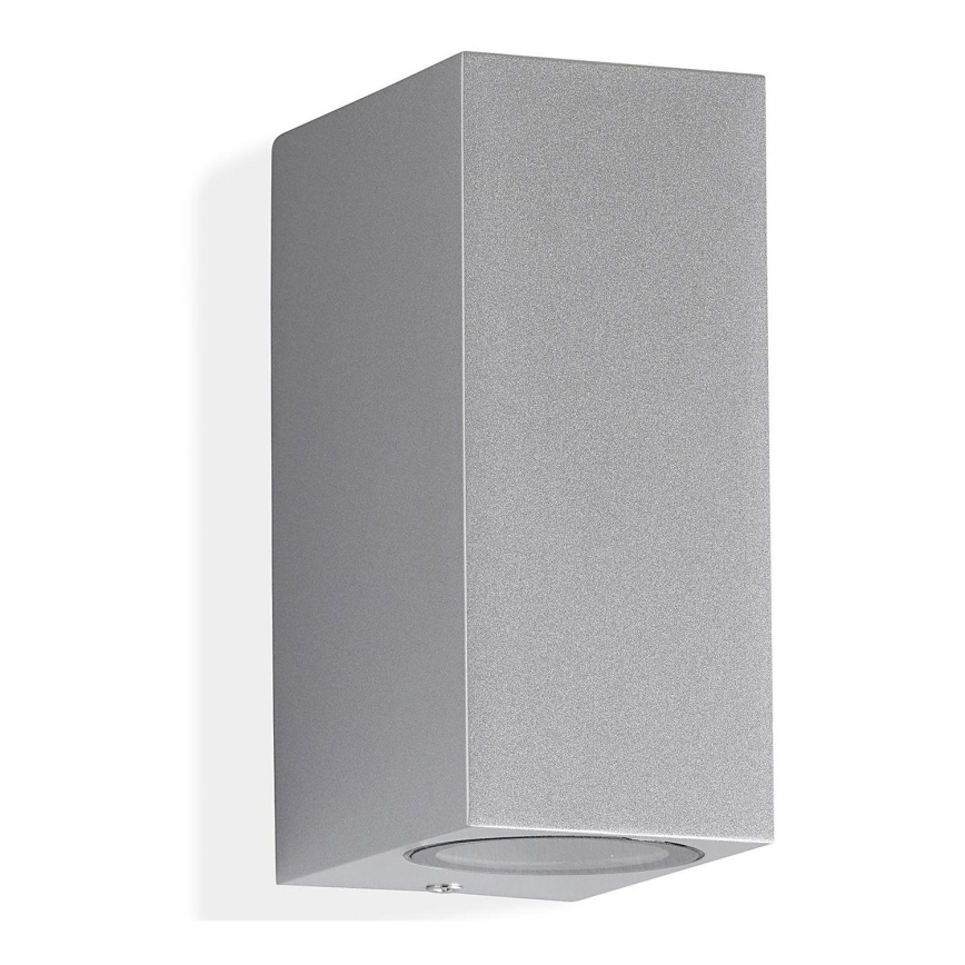 Telefunken 307004TF - LED spoljna zidna lampa 2xGU10/5W/230V IP44 srebrna