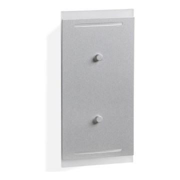 Telefunken 307704TF - LED spoljašnje zidno svetlo 2xLED/3W/230V IP44 srebrno