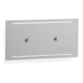 Telefunken 307804TF - LED spoljno zidno svetlo 2xLED/3,5W/230V IP44 srebrna