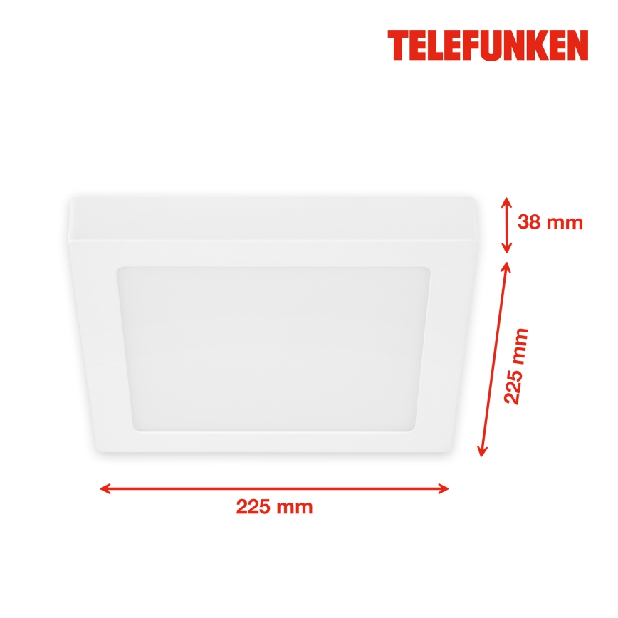 Telefunken 309606TF - LED RGBW prigušiva plafonska lampa LED/18W/230V 2700-6500K Wi-Fi Tuya