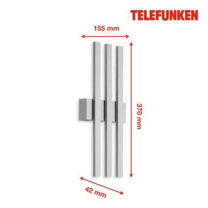 Telefunken 313304TF - LED spoljašnja zidna svetiljka 3xLED/4W/230V IP44