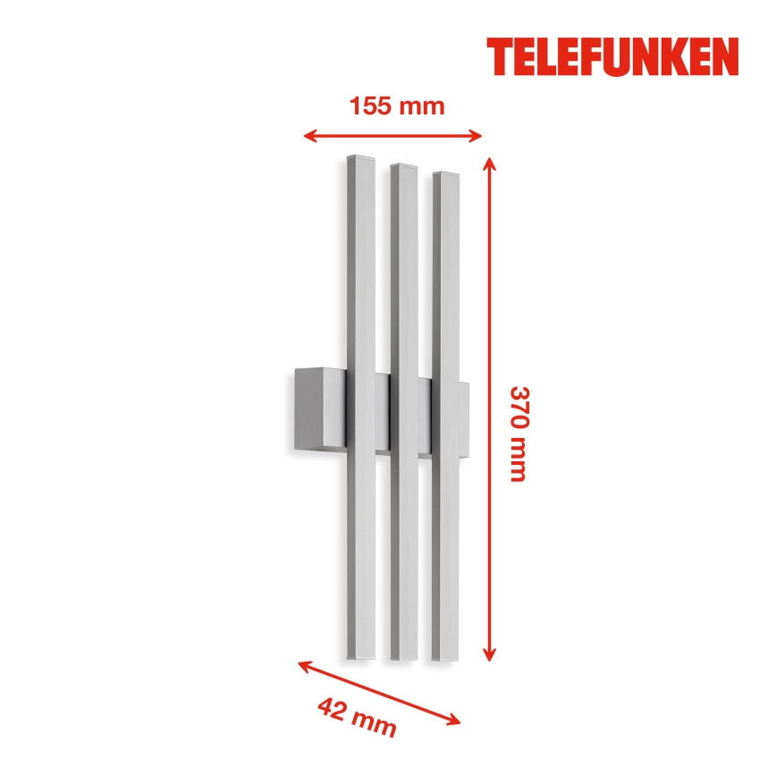 Telefunken 313304TF - LED spoljašnja zidna svetiljka 3xLED/4W/230V IP44