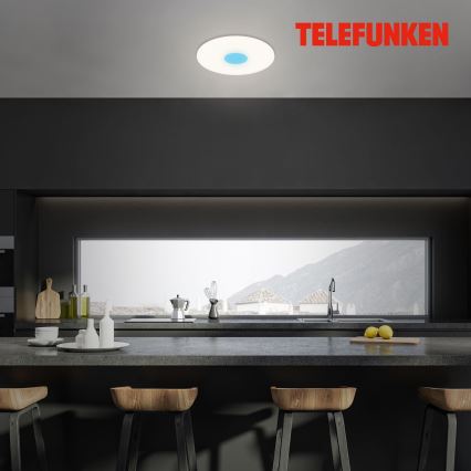 Telefunken 319306TF - LED RGBW prigušiva svetiljka LED/22W/230V 2700-6500K + daljinski upravljač