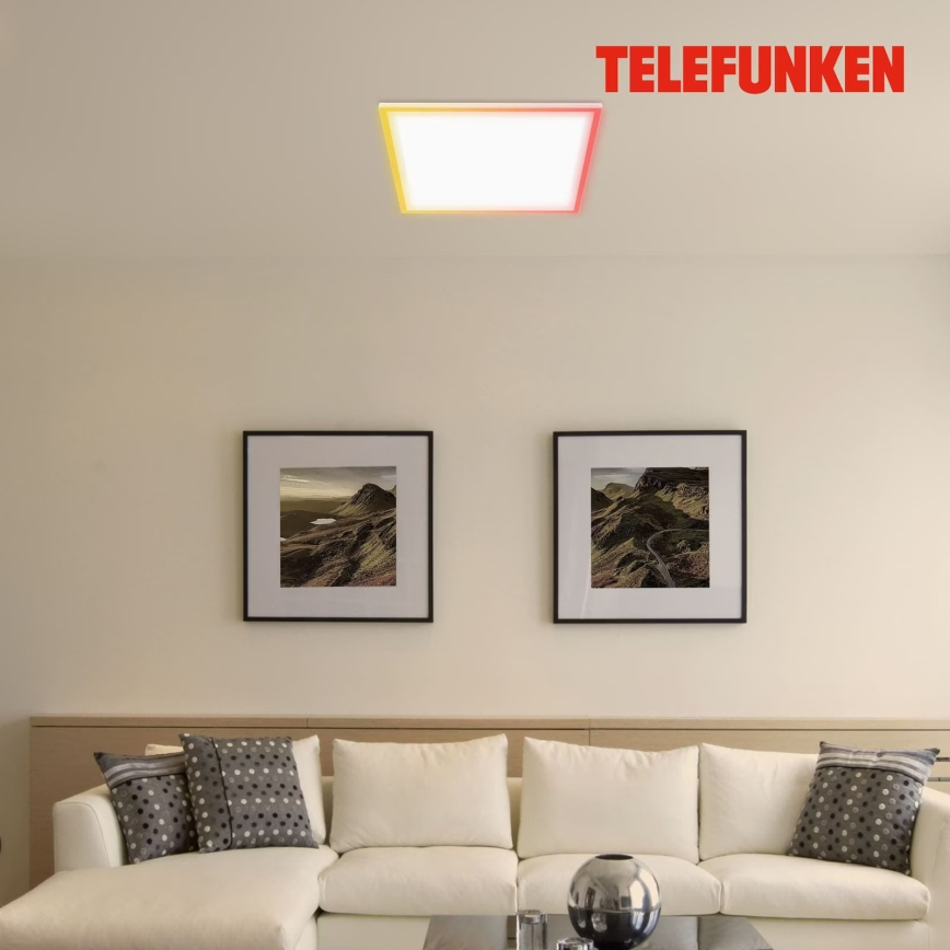Telefunken 321206TF - LED RGBW prigušiva plafonsko svetlo LED/18W/230V 3000-6500K + daljinski upravljač