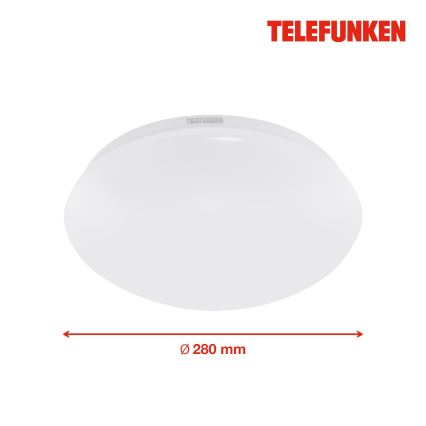 Telefunken 601206TF - LED plafonsko svetlo za kupatilo sa senzorom LED/15W/230V IP44 prečnik 28 cm