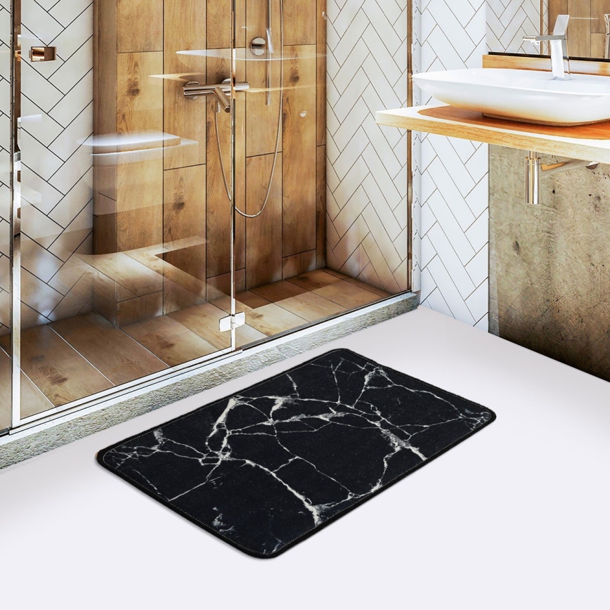 Tepih za kupatilo MARBLE 40x60 cm crno