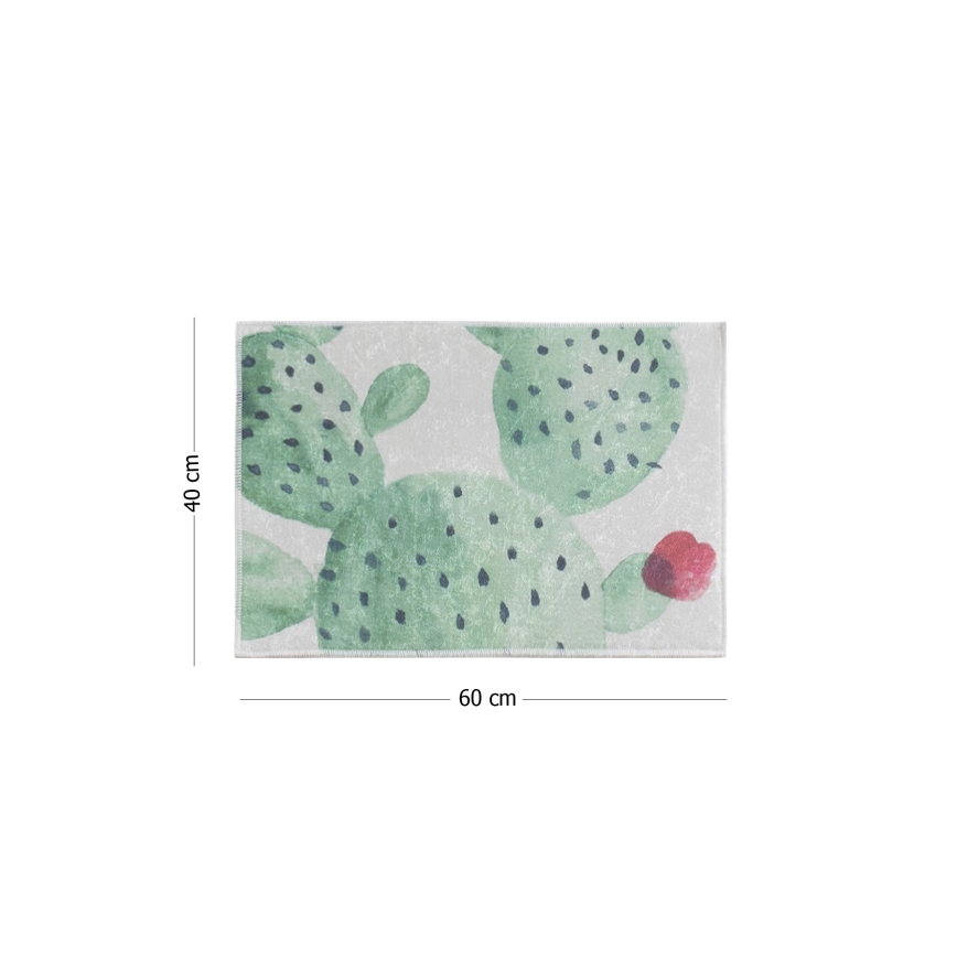 Tepih za kupatilo zeleno 40x60 cm zelena