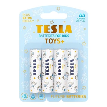 Tesla Batteries - Alkalna baterija AA TOYS+ 1,5V 2900 mAh, 4 kom
