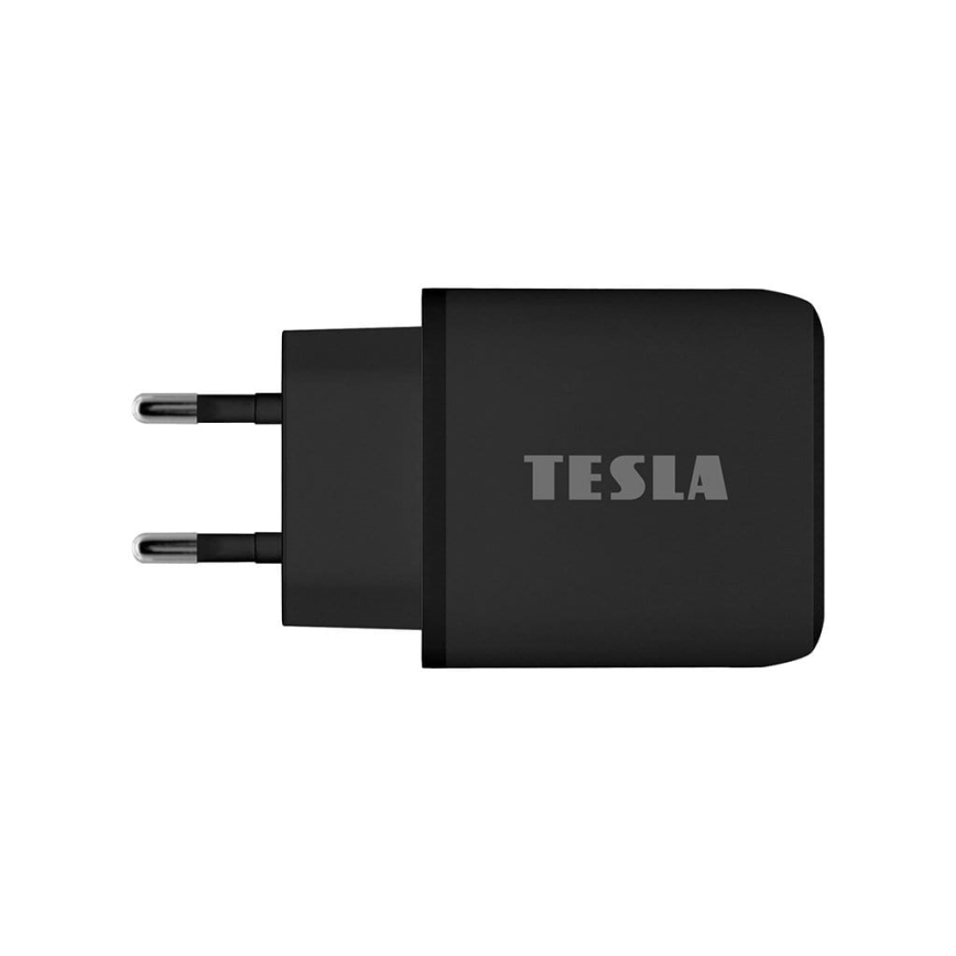 TESLA Electronics - Adapter za brzo punjenje Power Delivery 25 W, crni