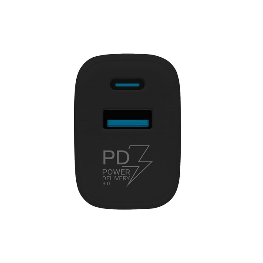TESLA Electronics - Adapter za brzo punjenje Power Delivery 25 W, crni