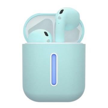 TESLA Electronics - Bežične slušalice 300 mAh + 2x 25 mAh IPX4 tirkizna