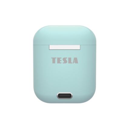TESLA Electronics - Bežične slušalice 300 mAh + 2x 25 mAh IPX4 tirkizna