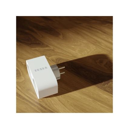 TESLA Smart - Pametna razvodna utičnica 2x16A/230V Tip F Wi-Fi Tuya