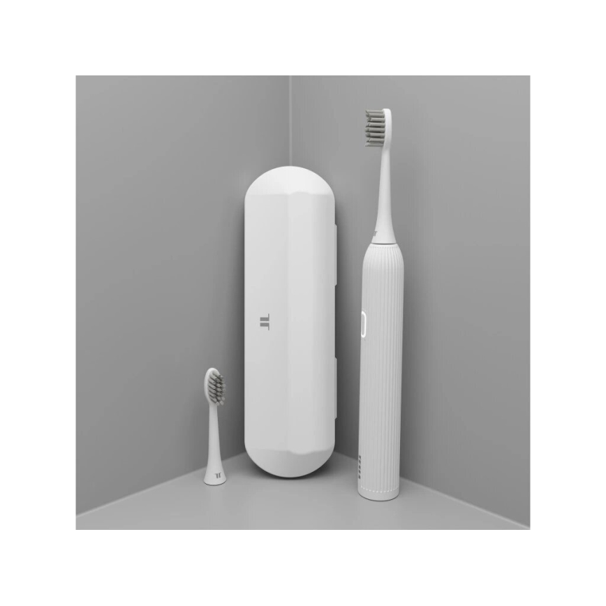 TESLA Smart - Pametna sonična četkica za zube TS200 DELUXE bela