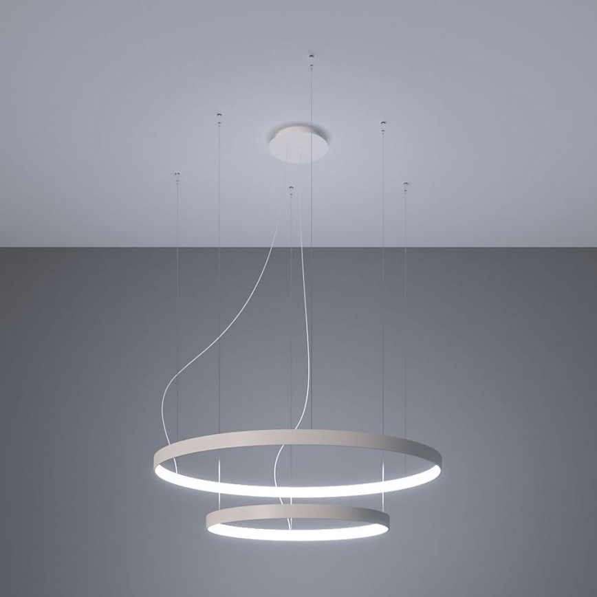 Thoro TH.178 - LED luster na sajli RIO LED/80W/230V CRI 95 4000K bela