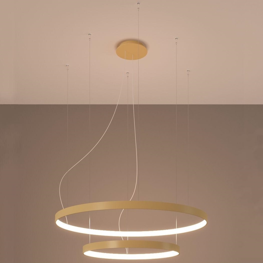 Thoro TH.214 - LED luster na sajli RIO LED/80W/230V CRI 90 3000K zlatna